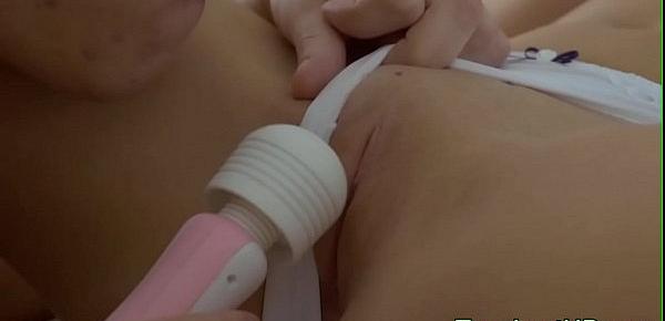  Assfucked teen drips cum